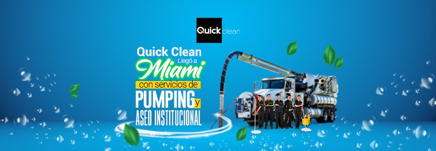 Pumping y aseo institucional de quick clean miami