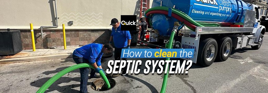 how to clean the septic system